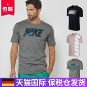 Nike Nike ngắn tay nam Biểu tượng mùa hè áo thun thể thao thoáng khí thấm hút mồ hôi nam ngắn tay - Áo phông thể thao