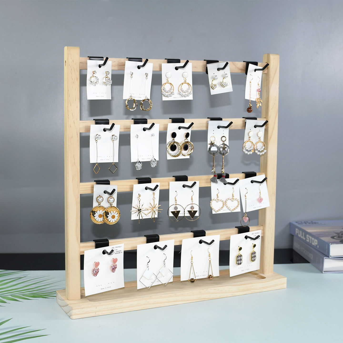 其他耳环展示架实木手串收纳架子