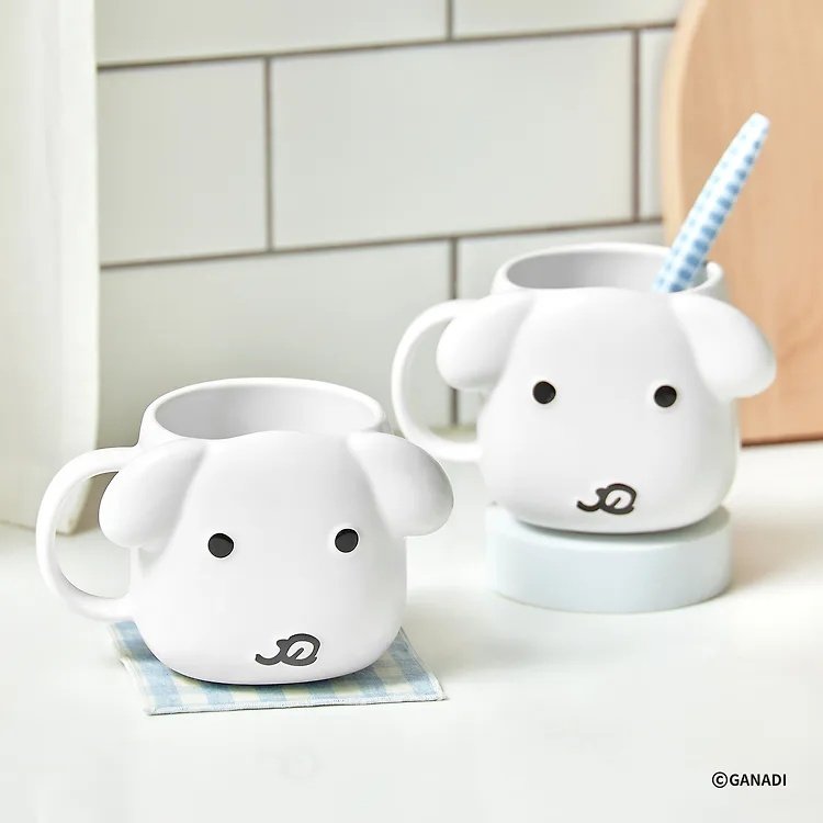韩国正品代购ganadi马克杯可爱小狗酸奶碗水杯礼物12*9cm,模玩/动漫/周边/娃圈三坑/桌游,文化/体育周边,淘宝优惠券,粉丝福利购,淘宝优惠卷