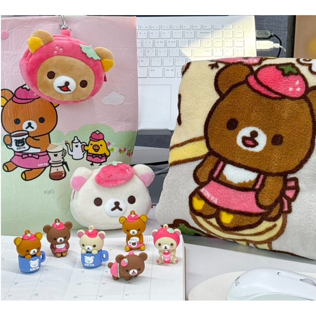 韩国正品代购咖啡厅联名轻松熊新款挂件摆件冰箱贴盲盒零钱包毛毯,模玩/动漫/周边/娃圈三坑/桌游,文化/体育周边,淘宝优惠券,粉丝福利购,淘宝优惠卷