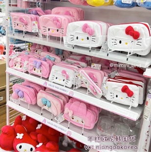 现货 韩国三丽鸥hellokitty挂件零钱包钥匙扣贴纸包包大创