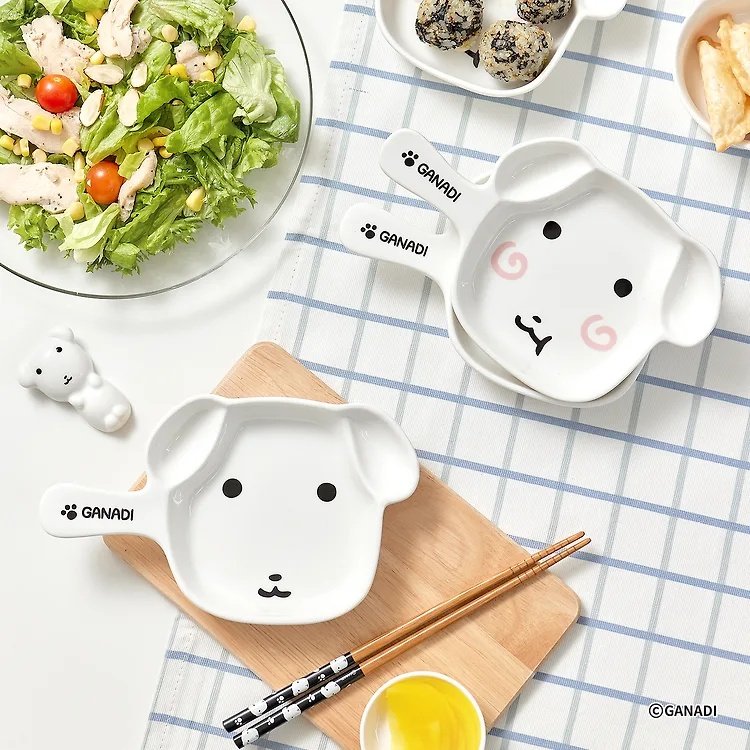韩国正品代购ganadi餐盘可爱卡通带手把碟子菜碟餐具礼物周边,模玩/动漫/周边/娃圈三坑/桌游,文化/体育周边,淘宝优惠券,粉丝福利购,淘宝优惠卷