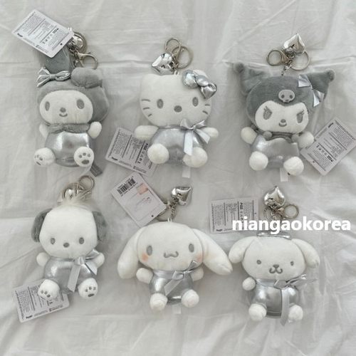 银色kitty挂件韩国正品爆款