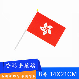 8号中国香港特别行政区区旗 手摇旗小旗子手挥旗
