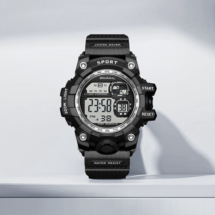 Dickies电子手表男女款 初高中小学生日礼物多功能运动儿童电子表