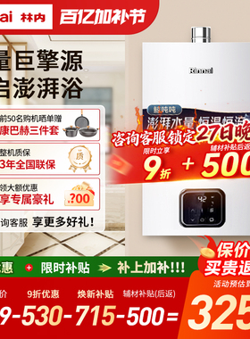 【鲸吨吨】林内燃气热水器家用恒温密闭稳燃20/24升GS41 GC21
