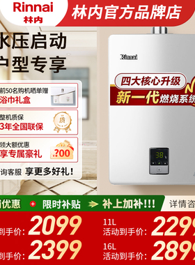 【小户型首选】Rinnai/林内 林内燃气热水器 10升11升13升C01