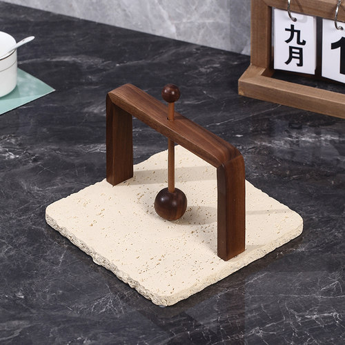 餐巾纸巾架复古风纸巾夹餐厅酒店台面摆件纸巾座餐饮店商用压纸夹