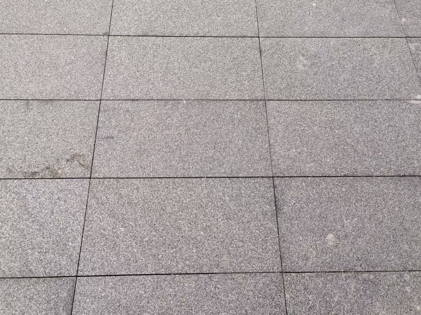 灰花岗岩石材白灰黑火烧板荔枝面天然大理石