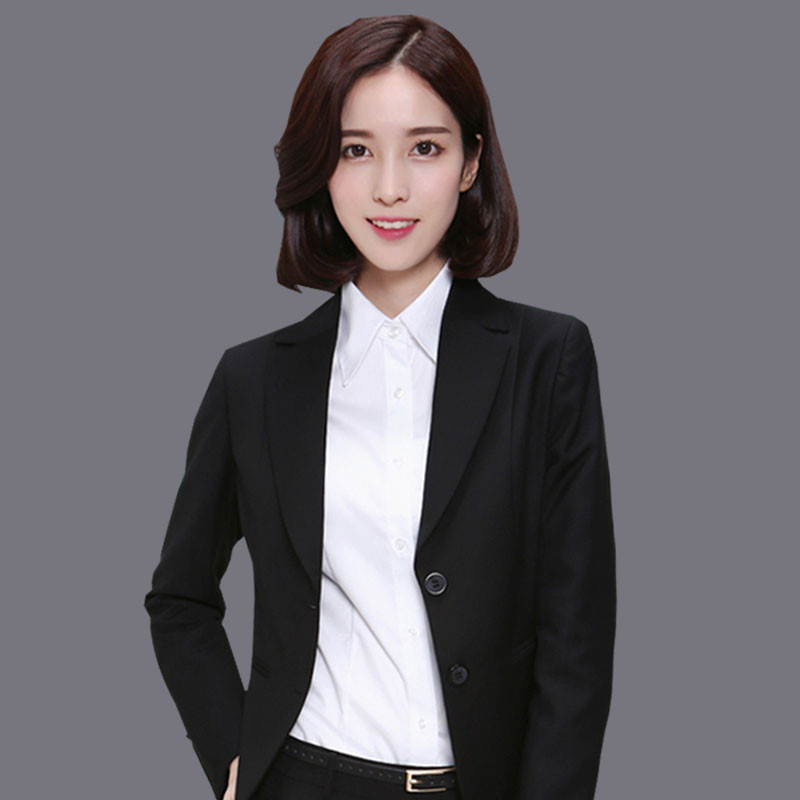 秋季修身女士面试工作服职业套装