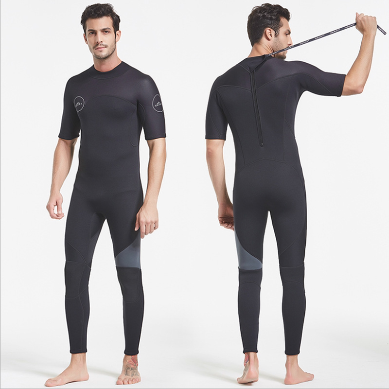 新款3mm男潜水服冬泳保暖防寒水鬼服防水母湿式浮潜套装