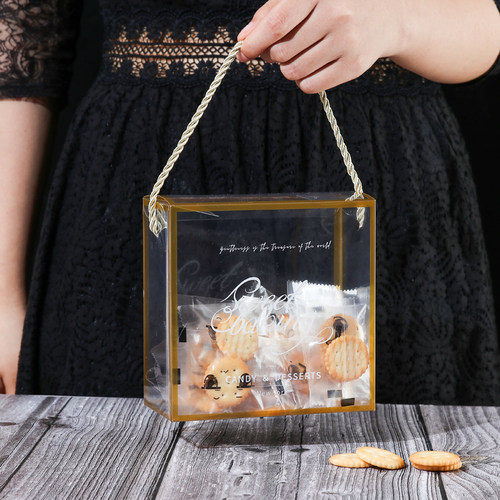 雪花酥包装盒透明牛轧礼品曲奇