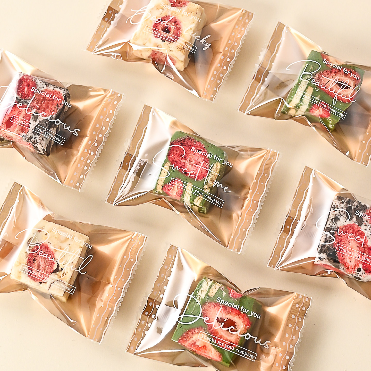 雪花酥包装袋独立小的太妃糖糖果饼干牛轧糖专用袋子高级感机封袋