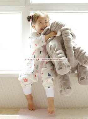 夏薄Daily设计中袖分腿睡袋100%竹纤维出口大牌原单面料凉爽护肚