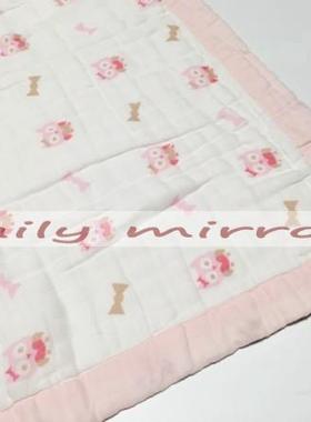 DAILY定制纯棉新生儿童宝宝包巾抱被包被8层muslin纱布盖毯纱布被