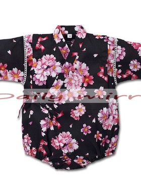 出口日式甚平儿童 汗蒸 家居 桑拿浴衣夏季婴儿连体衣和服