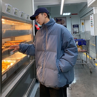 袄子男潮流韩版冬季面包服2021新款冬装加厚棉衣ins学生外套棉服