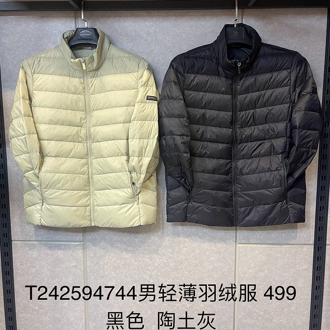 Cantorp肯拓普轻薄羽绒服男式2025秋冬立领羽绒衣外套T242594744