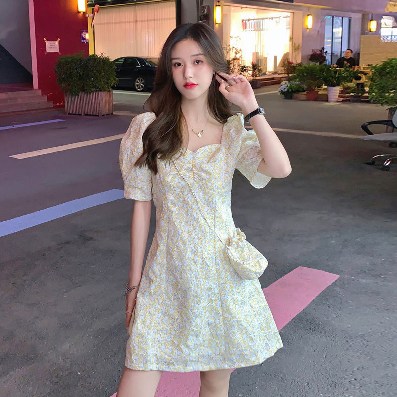小清新碎花洋装女夏季202