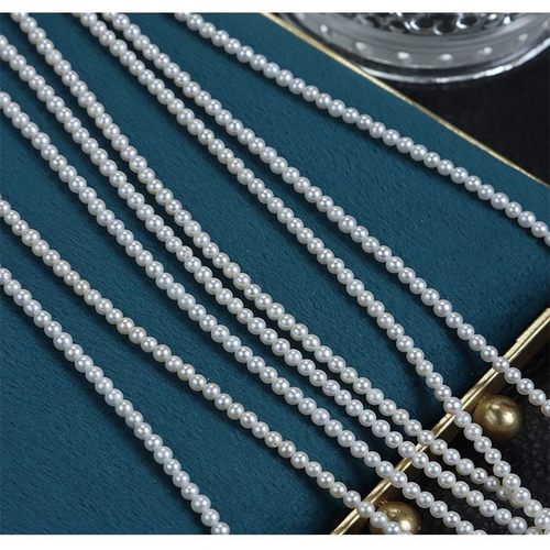 天然淡水珍珠近正圆散珠无核项链手链半成品diy配件原材料