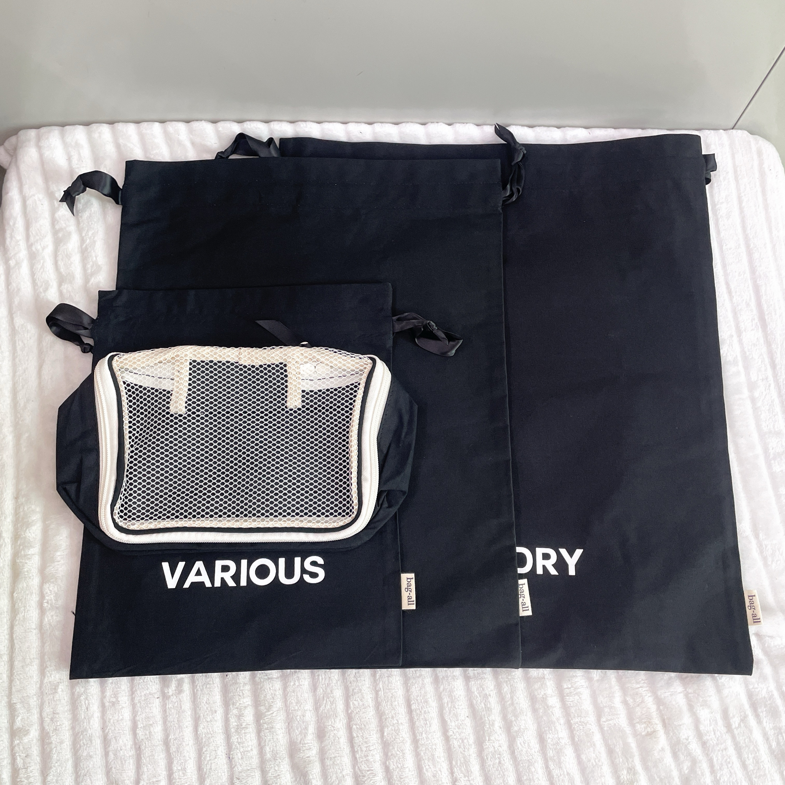 外贸尾货出美国bag-all衣物化妆品洗漱用品收纳袋四件套
