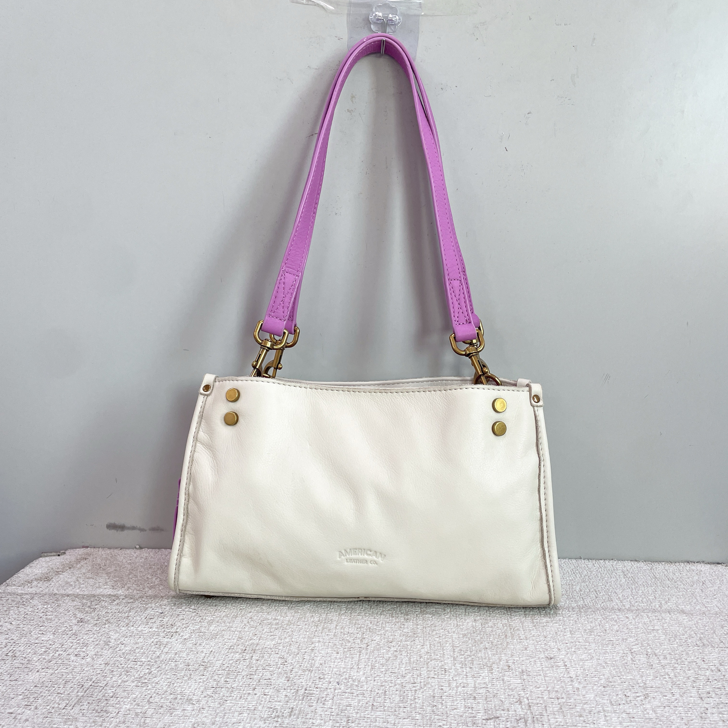 外贸尾货出美国时尚潮流头层牛皮包女单肩腋下包