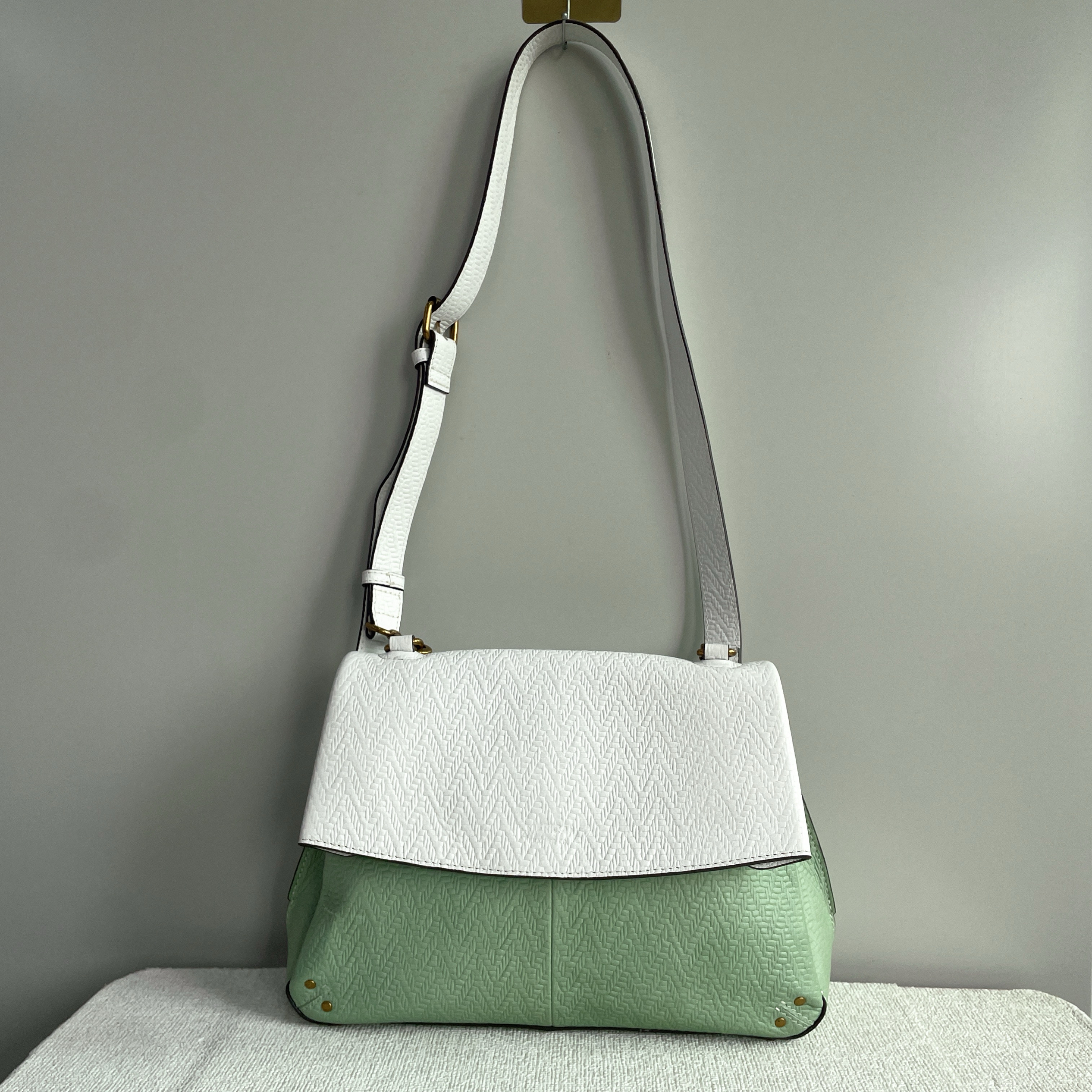 外贸样板包出美国AMERICANLEATHERCO真皮牛皮斜挎包