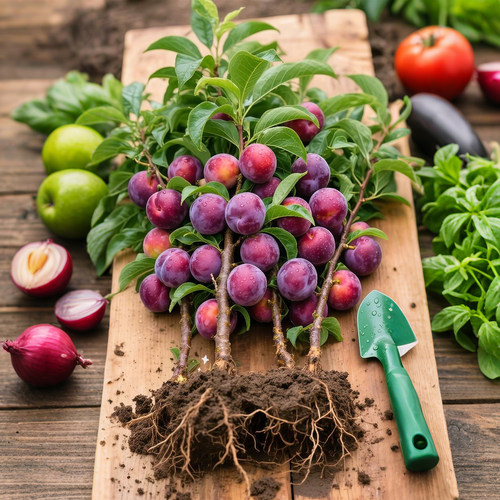 正宗钱排银妃三华李子树苗嫁接水果苗红心早熟李子苗蜂糖李子树苗