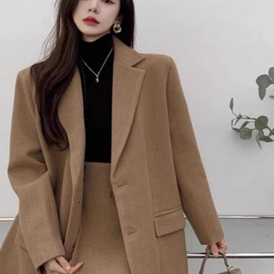 小洋装高级感甜酷冬装小香风名媛气质职业西装两件套装裙子女秋冬