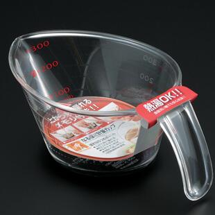 日本原装进口INOMATA汤料专用耐热塑料鸡蛋杯 塑料量杯300ml收纳
