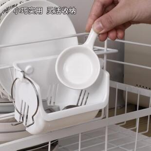 INOMATA日本进口沥水挂篮塑料厨房水槽小物沥水篮可悬挂储物架