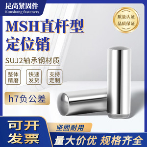 MSH负公差实心圆柱销h7负公差销钉销子MSSH直杆型定位销2/3/4/5/6