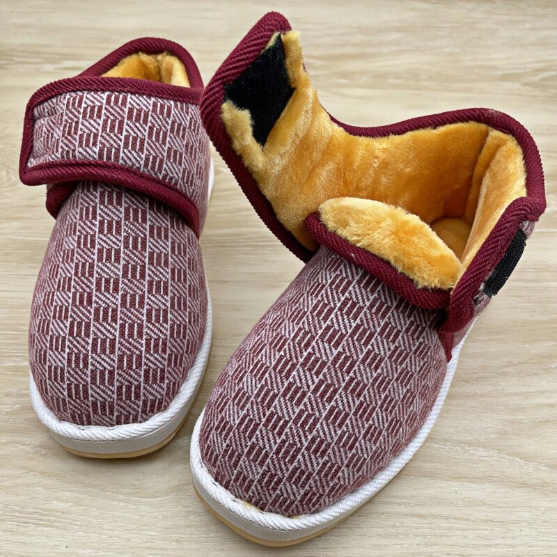 2025冬季新款手工老棉鞋防滑一脚蹬保暖鞋中老年男加绒加厚女棉鞋,女鞋,棉鞋,淘宝优惠券,粉丝福利购,淘宝优惠卷