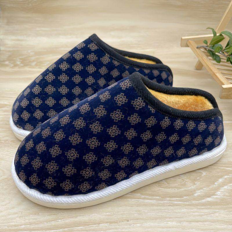 冬季新款棉拖鞋加绒加厚软底居家男女保温锁热包跟情侣款手工棉鞋