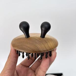 谭木匠正品礼盒 蜗牛梳指环梳插齿梳 黑檀绿檀黑酸枝材质经络按摩