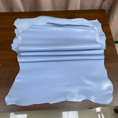 进口婴儿蓝纳帕纹头层绵羊皮细腻平滑软皮整张真皮箱包女包鞋子