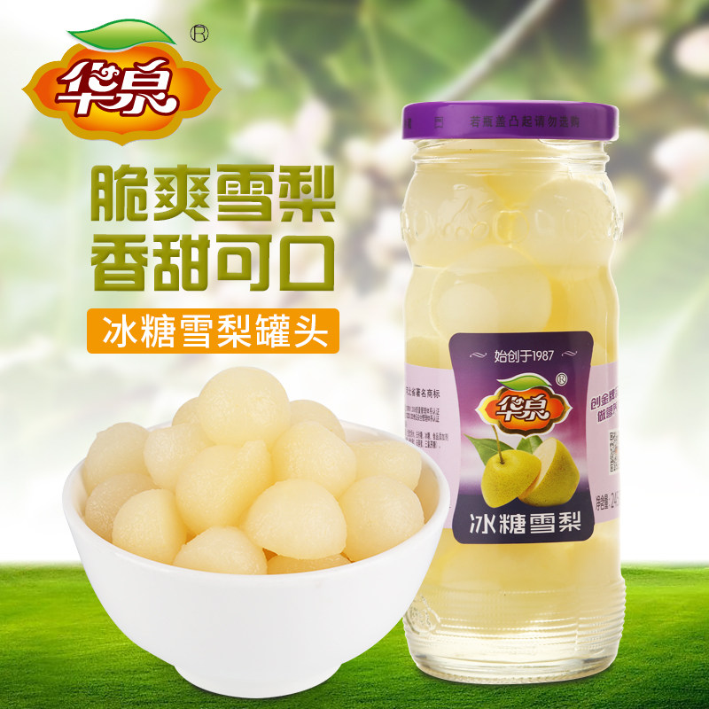 华泉牌新鲜赵县雪梨罐头手工梨球糖水罐头休闲水果小零食245gx5瓶|msdalam kategori daging perikanan/Buah-buahan segar dan sayur-sayuran/dimasak, Fruit Products, buah-buahan dalam tin - dari Buy2taobao.com untuk memberikan perkhidmatan ejen Taobao profesional membeli