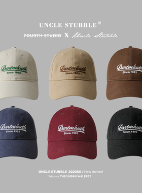 胡茬叔叔新品帆布棒球帽【版型好】男女同款宽檐显脸小软顶鸭舌帽