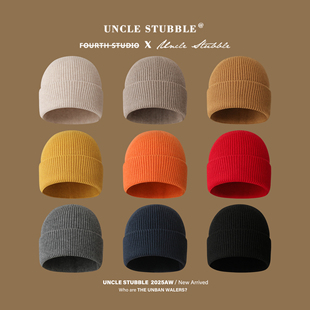 经典百搭纯色针织帽男女户外登山徒步包头冷帽秋冬防寒护耳毛线帽