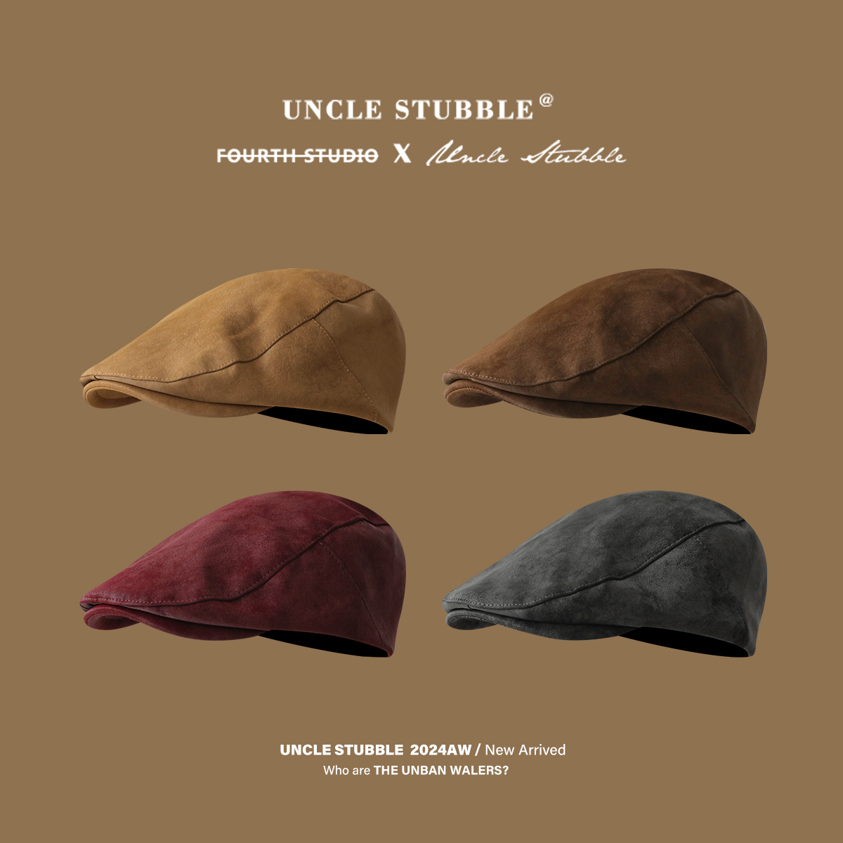 胡茬叔叔前进帽韩风男女秋冬