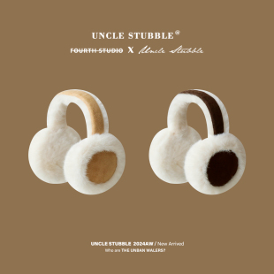 复古耳机式 百搭骑车防寒防冻护耳耳罩加厚毛绒耳捂子男 耳套女冬季