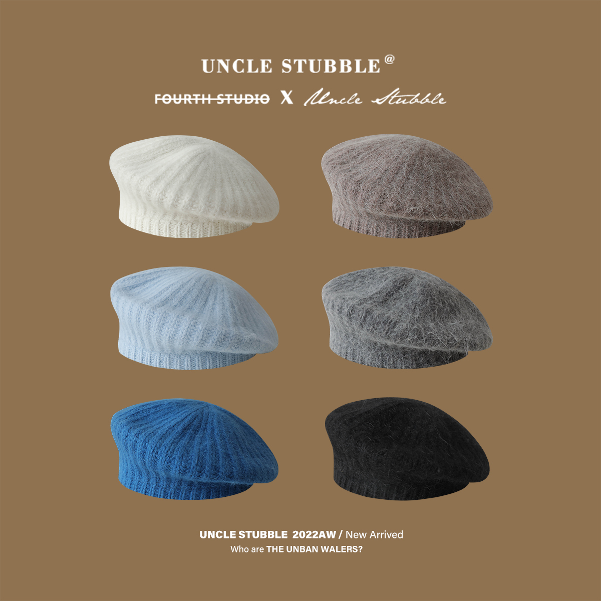 胡茬叔叔贝雷帽甜美可爱女生