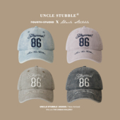 重工水洗潮牌鸭舌帽男女美式 复古街头棒球帽春夏遮阳帽宽檐显脸小