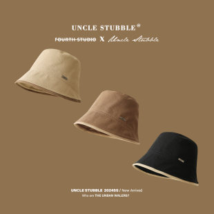 日系气质素颜遮脸盆帽女生日常百搭渔夫帽A字版 型显脸小水桶帽子