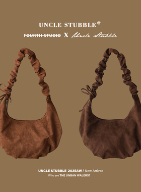 秋冬麂皮绒腋下包包女韩系复古大容量单肩包通勤斜跨包褶皱饺子包