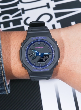 卡西欧G-SHOCK农家橡树八角表盘运动防水手表男GA-2100-1A1/1A/4A