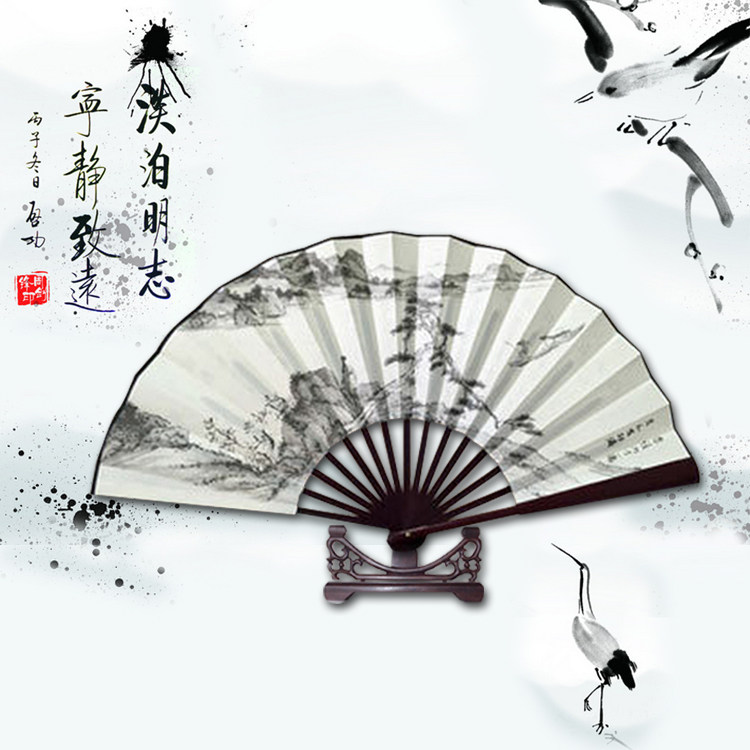 10 Folding fan man 8 inch Painting Scenic landscapes Antiquity Chinese style Two-sided Cloth fanin the Home Daily , Fan/Mini Fan/Fitting/Ice pad/Ice stickers , Fan  category - from Buy2taobao.com to provide professional Taobao agent buy service
