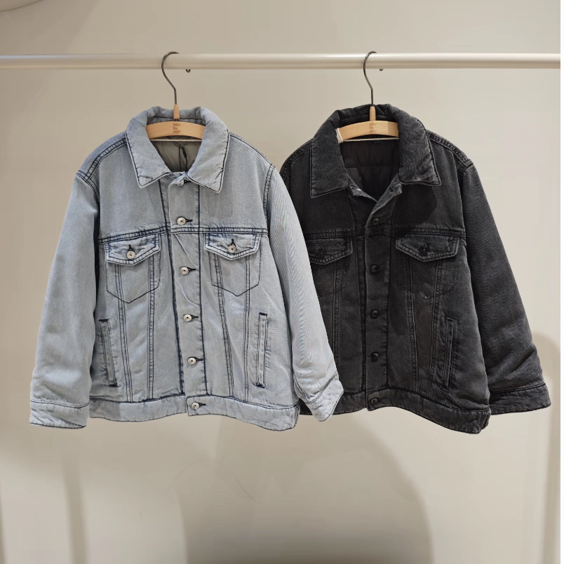 1O0C11490小江南童装专柜正品2024冬新品男女童款牛仔宽松羽绒服