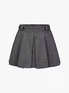 little moco童装25冬新款女童百褶裙短裙儿童半身裙子 KBE4SKTK01