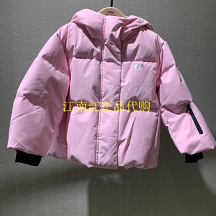 little moco童装2024冬季新款男女童连帽短款羽绒服 KBD4EIN003